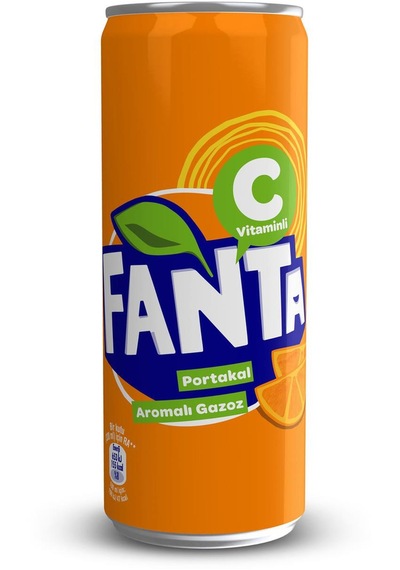 Fanta Portakal Aromalı Gazoz 330 Ml X 24 Adet