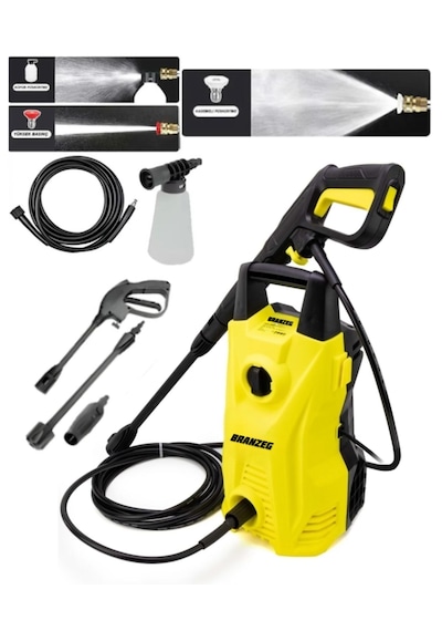 Branzeg Yüksek Basınçlı Bahçe Ve Oto Yıkama Makinesi