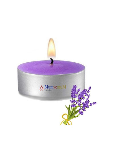 10 Lu Lavanta Kokulu Mor Tealight Mum