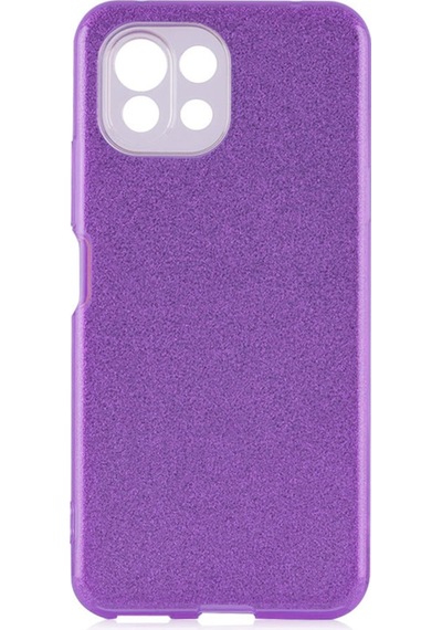 Xiaomi Mi 11 Lite Kılıf Zore Shining Silikon Mor