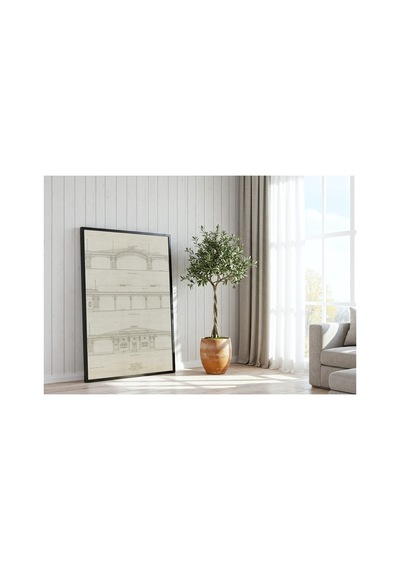 Anonim Weber Ravinia Müzik Pavyonu Çerçevesiz Poster 21x30 Cm A4 Geometrik Desen Etnik Duvar Dekoru