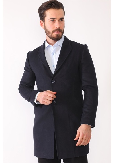 Plt8398 Dewberry Erkek Palto-lacivert Lacivert