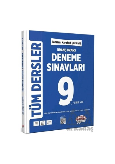 9. Sınıf Tüm Dersler Ünite Ünite Deneme Sınavları Çözümlü Editör Yayınevi