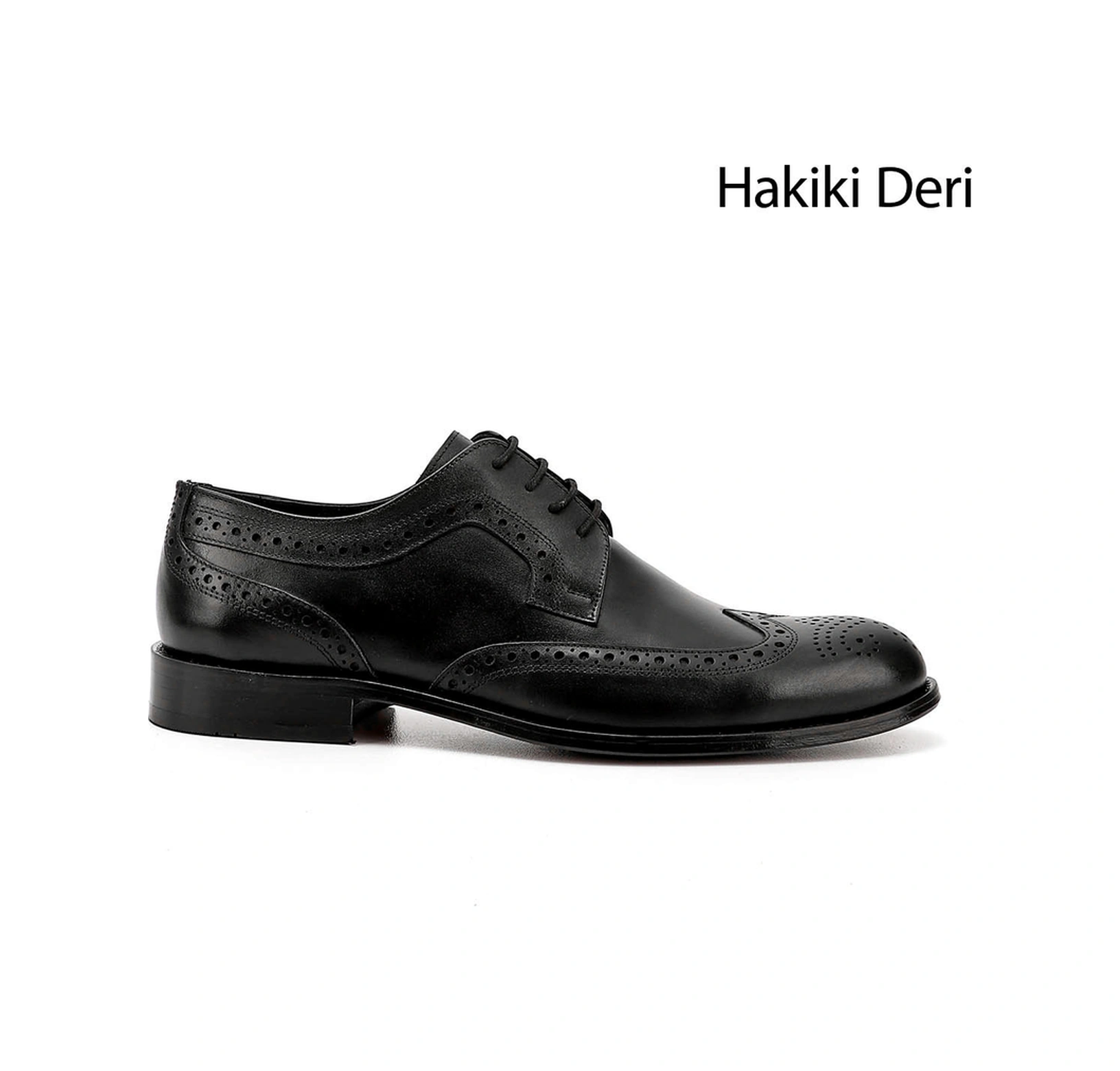 Gönderi(R) Gönderi R Erkek Siyah Bağcıklı Kösele Taban Hakiki Deri Klasik Ayakkabı Ddma64901937 Siyah