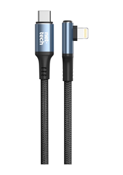 Nettech Nt-dc37 30w Plastik 100 Cm Type-c To Lightning Şarj Ve Data Kablosu Siyah