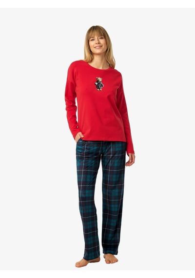 Blackspade Kadın Polar Pijama Takımı 52257 - Kırmızı