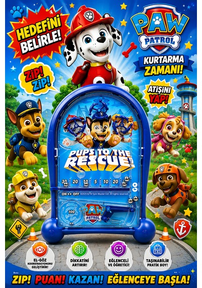 Pinball Paw Patrol Eğitici Retro Eğitici Oyuncak Lacivert