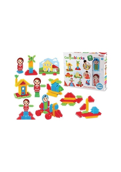 03311 Fen Toys - Kaktüs Blok 75 Parça / 3 Yaş