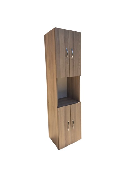 Dört Kapaklı 4 Raflı Dolap Mutfak Dolabı Banyo Dolabı 34,5 X 40 X 161 Ahşap