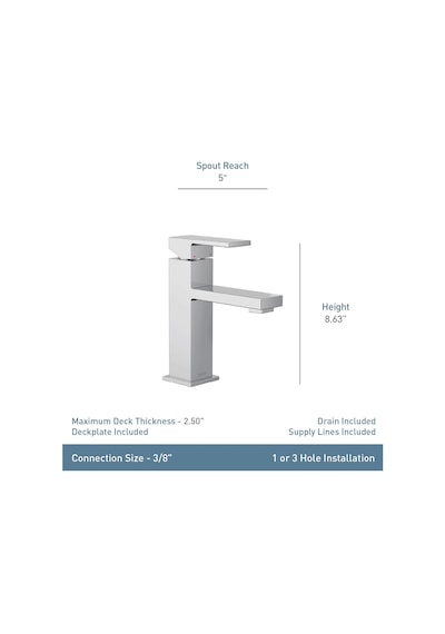 Moen Revyl Spot Dirençli Nikel Tek Kolu Tek Delikli Modern Banyo Diğer