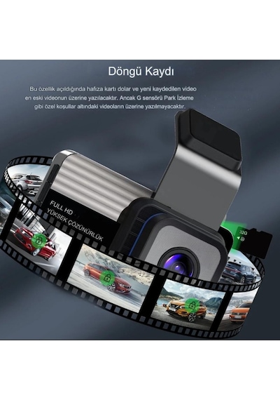 2mp 3 İnç Ultra Geniş Açı Lensli Full Hd Araç Kamerası
