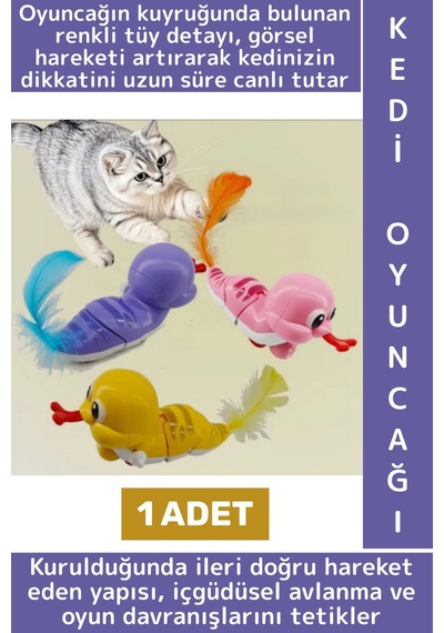 Evcil Hayvan Pet İlgi Çekici Görsel Algı Avcı İçgüdüsü Sevimli Şık Kurmalı Salyangoz Kedi Oyuncağı