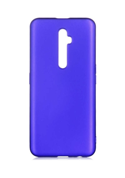 Ekılıf - Oppo Reno 2z Uyumlu Kılıf Mat Soft Premier Silikon Kapak - Saks Mavi