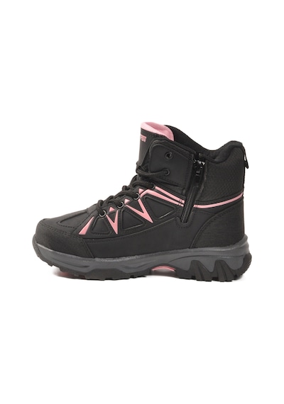 Ayakmod Siyah Pembe Polarlı Kaymaz Kız Çocuk Outdoor Bot 2301 F Siyah-pembe