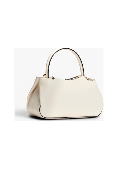 Tommy Hilfiger Th Logotape Mını Satchel Kadın Bej Çanta - Aw0aw18743
