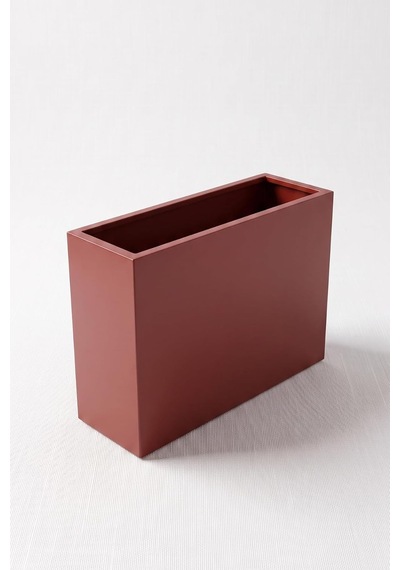 Zenith 80x20x60 Cm Metal Dikdörtgen Saksılık - İç Ve Dış Mekan Modern Saksı Kiremit Diğer