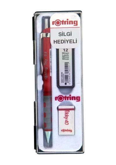 Rotring Tikyy 0.5 Okul Seti Kırmızı Versatil+silgi+min Blister Ka