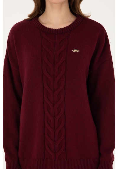 U.S. Polo Assn. U.s. Polo Assn. Kadın Plum Kazak /triko 50314758-vr177 New Plum