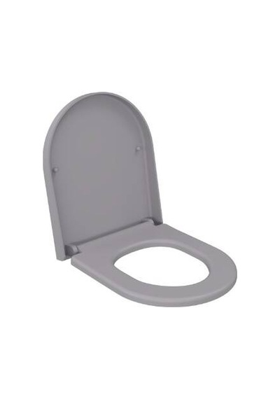 Bocchi - Pure S Yavaş Kapanır Duroplast Klozet Kapağı Mat Gri - A0302-006 Diğer