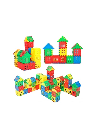 128 Parça Yapı Oyuncak Puzzle Blok 3d Tasarım Yeteneğini Geliştiren Eğlenceli Bilişsel Yapı Taşları