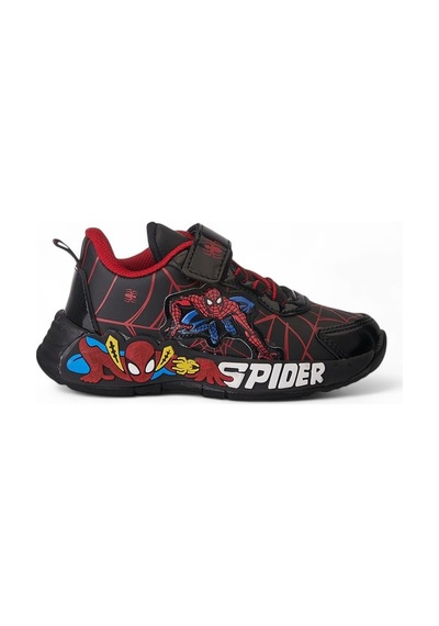 Spıderman 836 Erkek Çocuk Işıklı Sneaker Siyah