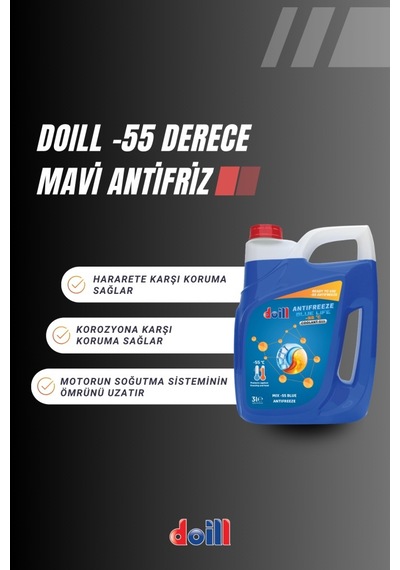 -55 / -56 Derece Hazır Karışım 4 X 3 Litre Mavi Antifriz - G11