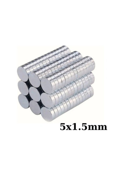 5x1.5mm Neodyum Güçlü Mıknatıs - Neodim Magnet