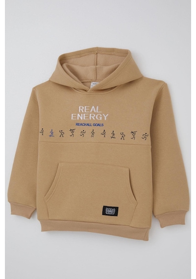 Jabber Erkek Çocuk Sweatshirt Enerji Modu 5-14 Yaş, Bej