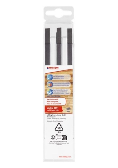 Edding Mekanik Marangoz Kalemi Yedek Uç Hb 6 Lı Set 8891