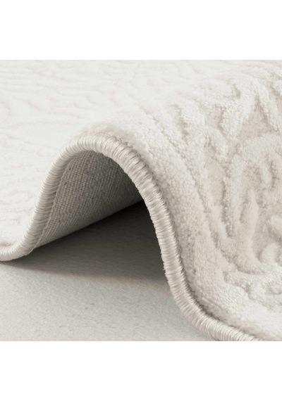 Hoom Rugs Akik 8601 Beyaz Modern Makine Halısı Beyaz