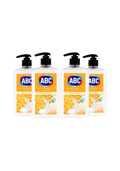 Abc Sıvı Sabun Bal & Süt Beyaz 4 x 400 ML