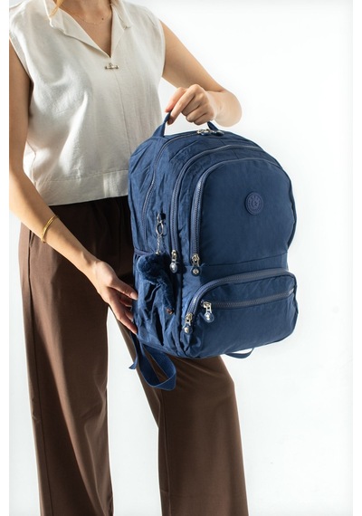 Ultra Hafif Çok Cepli Orta Boy Sırt Çantası Lacivert Model: 571-3m