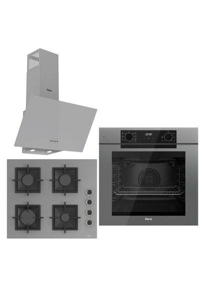 Ferre Fryart QEP63CPR - SC208-FA - D088 Ankastre Set Gri
