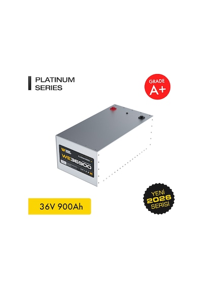 Werer Energy 36V 900Ah LiFePO4 Platinum Series Bluetooth'lu Lityum Demir Fosfat Akü