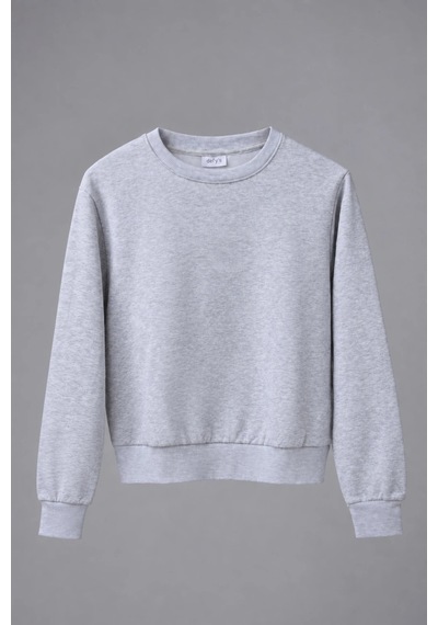 Defys Kadın Basic Sweat Gri Melanj - 747511219 Gri Melanj