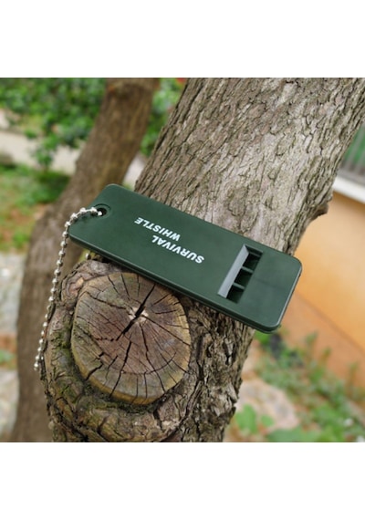 Buffer Kamp Outdoor Yaşam Yüksek Sesli Acil Durum Düdüğü Siyah