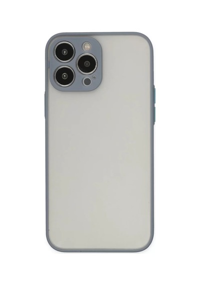 Newface Apple İphone 15 Pro Max Kılıf Montreal Silikon Kapak - Gri