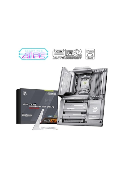 Msı Mag X870e Tomahawk Max Wıfı Pz Ddr5 8400mhz 1xhdmı 2xtype-c Dp 4xm.2 Atx Am5 Amd 9000/8000/7000 Serileri İle Uyumlu