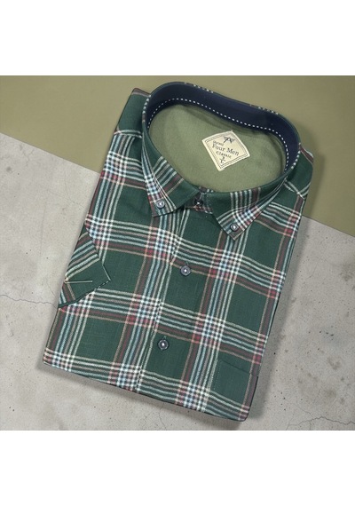 Eren Style Linen Keten Klasik %100 Cotton Kısa Kollu Terletmeyen Gömlek Yeşil Eren Style Linen Keten Klasik %100 Cotton Kısa Kollu Terletmeyen Gömlek Yeşil
