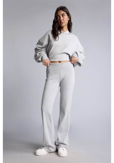 Defacto Flare Fit Ribana Gri Kadın Pantolon E0628ax/gr210