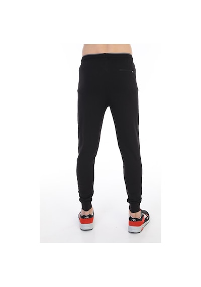 Maraton Sportswear Regular Erkek Ribana Paça Basic Siyah Eşofman Altı 21014-siyah Siyah