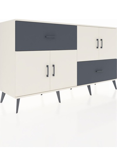 Hyperion Konsol 3 Raflı 2 Çekmeceli 4 Kapaklı 176x44x99 Aytaşı-ay Aytaşı-aytaşı/antrasit Hyperion Konsol 3 Raflı 2 Çekmeceli 4 Kapaklı 176x44x99 Aytaşı-ay Aytaşı-aytaşı/antrasit