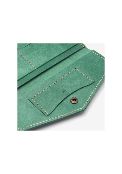 Elegance Leather Hakiki Deri Kadın Cüzdan Mint Yeşil - 631884675 Mint Yeşil