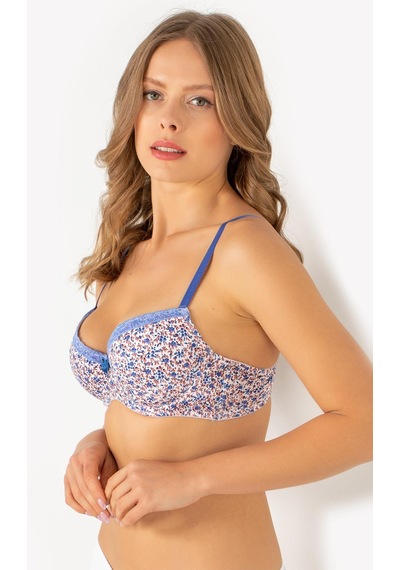 Miorre Floral Push-up Dolgulu Çiçek Desenli Sütyen 001