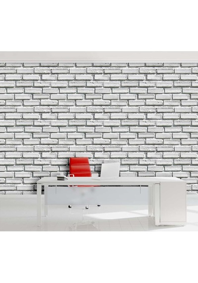 3D Boyutlu Taş Desenli Duvar Kağıdı (397446705)