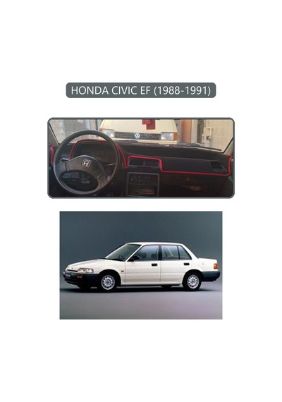Honda Cıvıc Ef 1988-1991torpido Koruma Halısı Gri Kenar