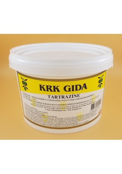 Krk Gıda Tartrazine Gıda Boyası Sarı 1 KG