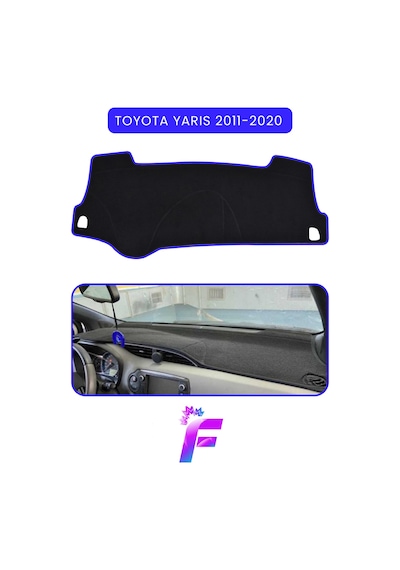 Toyota Yaris 2011-2020 Torpido Örtüsü Çatlama Ve Isıya Karşı Tam Koruma Oto Aksesuar B71 Mavi