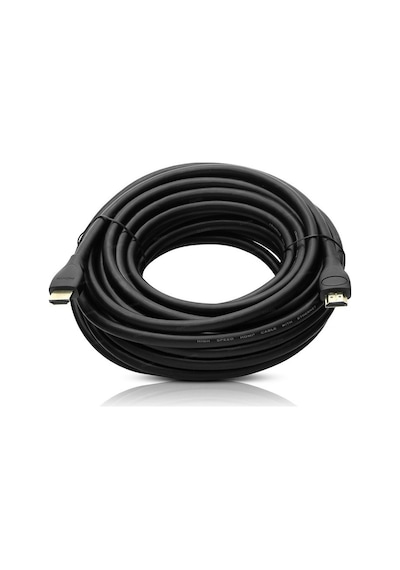 Fully G-507ds Plastik Düz Siyah 10 Metre Gold Hdmi Kablo