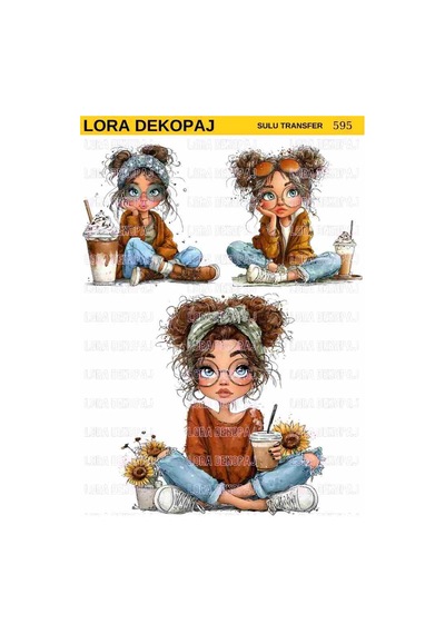 Lora Dekopaj Sulu Transfer Kağıdı - 595 25x35 Cm